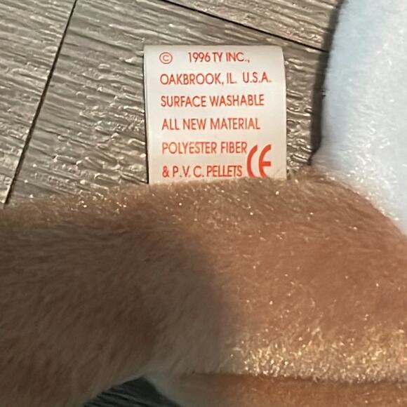 Wrinkles TY beanie baby with P.V.C. Pellets - Picture 6 of 7